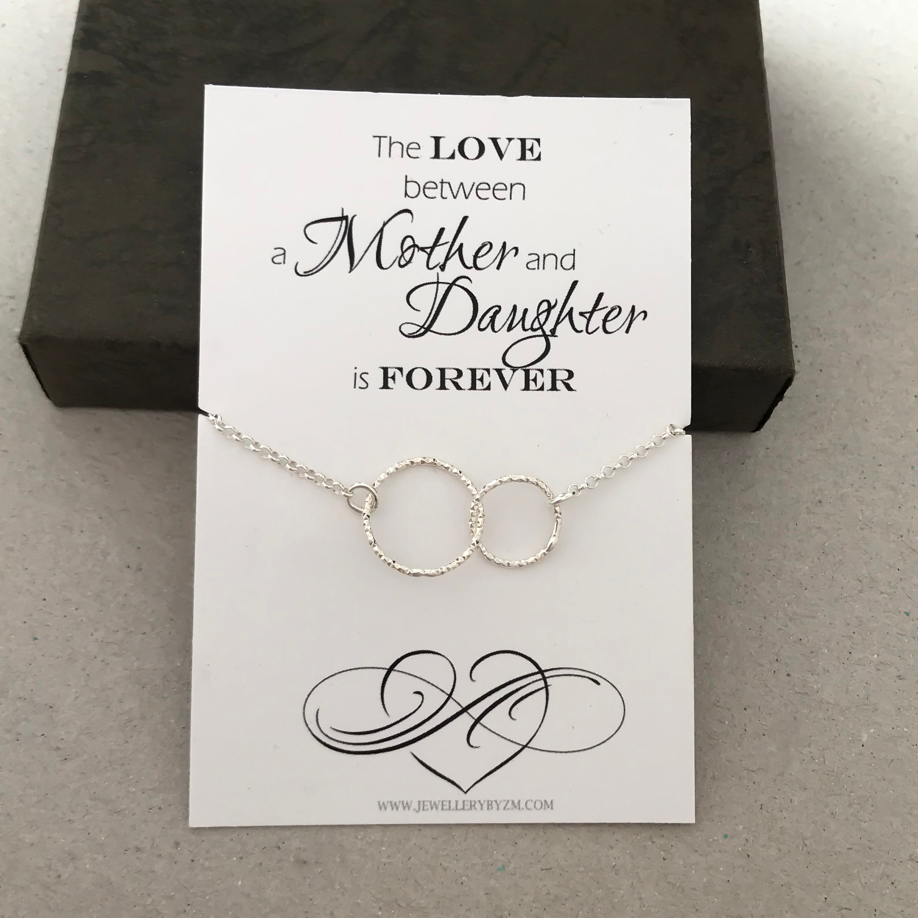 Mother Daughter Love Bracelet Sterling Silver Bracelet - Etsy UK