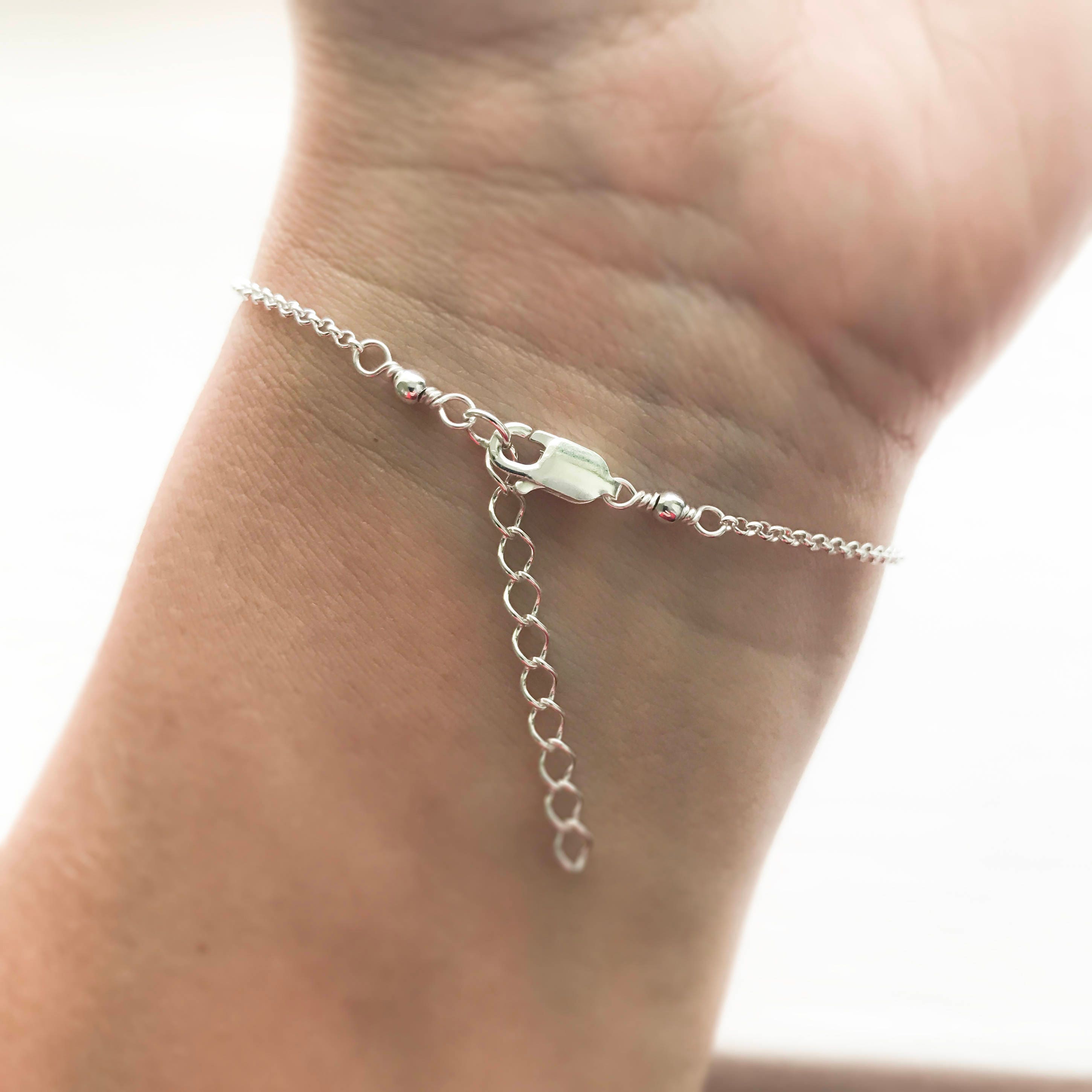 ブレスレット LAZY DAWN layered chain bracelet Triple Layered Dainty Chain Sterling Silver Bracelet
