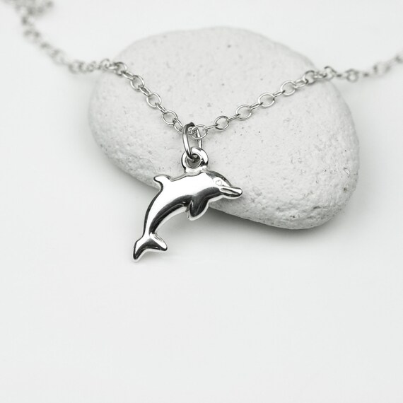 Dolphin silver necklace hot sale