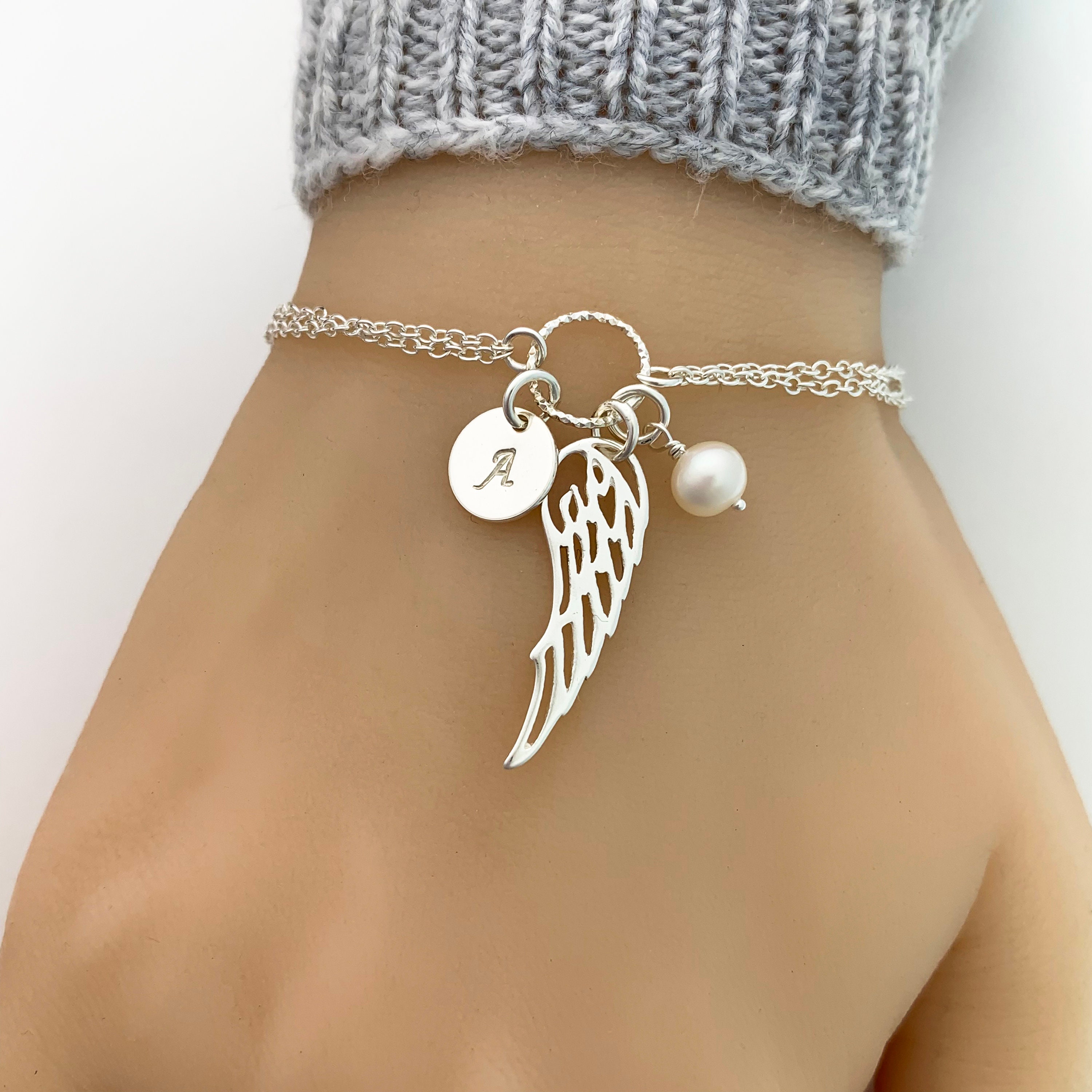 Personalized Angel Wing Bracelet 2025