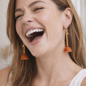 Hangoorbellen mini-plunjer, cadeau-sieraden grappig grapje