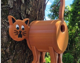 Comical Cat Butt Birdhouse, Funny Garden Gag Gift