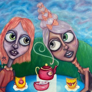 Can You Stay oil painting on 24 x 30 in canvas