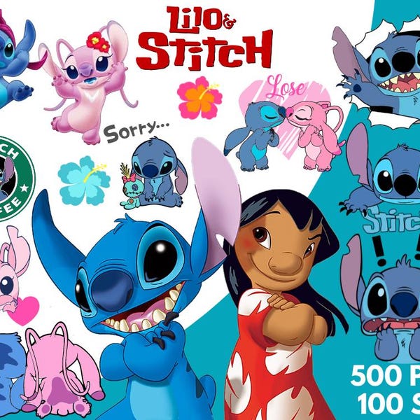 Stitch pink clipart - Etsy México