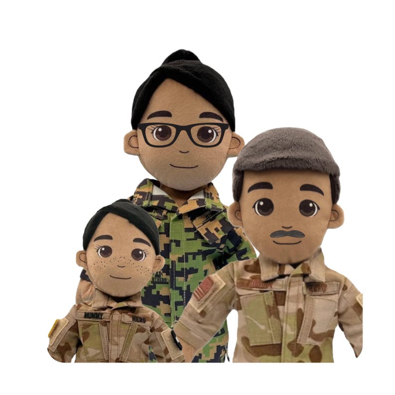 marine daddy doll, usmc daddy doll, marine teddy bear, custom marine doll, personalized marine teddy, marine corps graduation gift, boot camp marine gift, deployment gift for marine kids, semper fi teddy, marine family comfort doll, hero marine plush, stuffed marine keepsake, long distance hug from marine dad