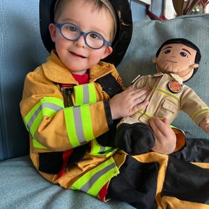 personalized doll, custom plush doll, hero teddy, custom teddy, keepsake doll, daddy doll, mommy doll, family hero doll, comfort doll, separation gift, deployment gift, first responder gift, firefighter gift, police gift, law enforcement gift, kids hero doll, toddler comfort toy, stuffed firefighter, stuffed police doll, custom uniform doll, photo to doll, look alike doll, recordable teddy, talking teddy, voice recorder teddy, emotional support toy, memory keepsake doll, custom kids gift,