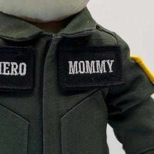 navy gift, navy daddy doll, sailor teddy bear, custom navy doll, personalized sailor teddy, deployment gift for navy kids, ship deployment gift, homecoming navy gift, my sailor hero doll, stuffed sailor keepsake, blue camo teddy, navy family gift, gift for kids with sailor dad, military separation comfort doll