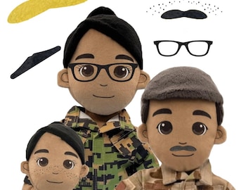 My Hero Doll Features - Schnurrbart, Sommersprossen, Gläser und vieles mehr | DIY Freundlich
