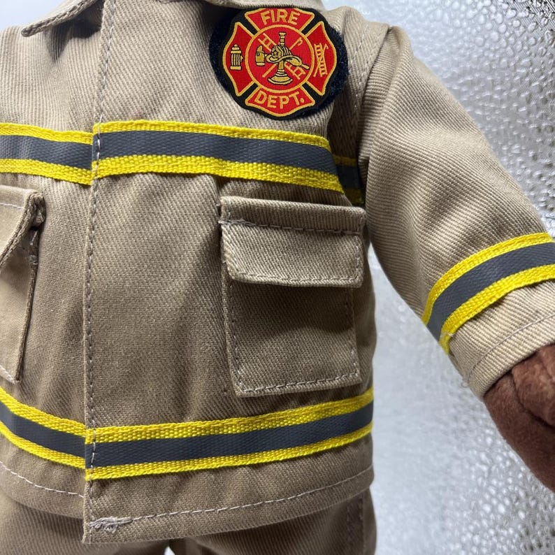 daddy doll for deployment, separation anxiety comfort doll, custom photo daddy doll, military hero plush, recordable daddy teddy, voice message daddy doll, bedtime comfort toy for kids, custom stuffed parent doll, gift for kids missing dad, keepsake doll for military families, cuddle doll for long distance parents, fireman dolls, fireman plush, fireman gift, gift for firefighter