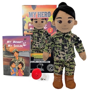 Recordable Navy Sailor Doll | 1+ Hr of Voice Message | Deployment Gift| Military Gift| Deployment Comfort Plush