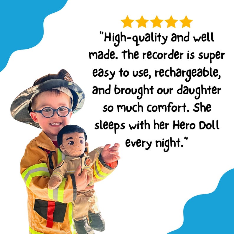 Kids Military, Military Gift, Deployment Doll, Daddy Doll, Mommy Doll, Recordable Doll, Military Doll, Navy Doll, Air Force Doll, Marine Doll, Army Doll, Coastie Doll, Space Force Doll, Sailor Doll, Soldier Doll, Guardian Doll, Talking Doll, Talking Plush, Personalized Doll, Custom Doll, Comfort Doll, Military Child Gift, Firefighter Doll, Firefighter Teddy Bear, Fire Fighter Plush, Firefighter Plush, Nurse Doll, Doctor Doll, Medical Doll, EMT Doll, First Responder Doll