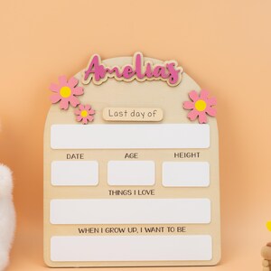First and Last Day of School Board, First Day of School Sign, Back to School Sign Photo Prop, Custom First Last day of School Board