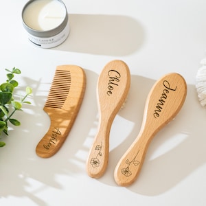 First Birthday Gift Girls,Custom Baby Gift ,Personalized Wooden Baby Hair Brush,Custom Baby Brush,Baby Keepsake Gift,Perfect Newborn Gift