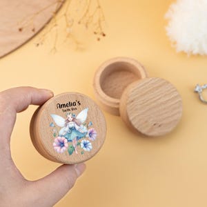 Kids Tooth Fairy Box,Baby Birthday Gifts,New Baby Gift,Wooden Tooth Fairy Box,Wooden Box,Custom Baby Name Tooth Box,Tooth Holder Box