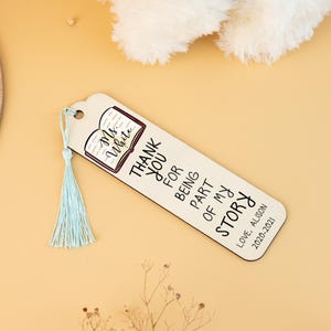 Marcapáginas de madera personalizados, regalo para el Día del Maestro, bonito marcapáginas de madera, marcapáginas de madera con pintura, marcapáginas de madera personalizado, regalos para maestros