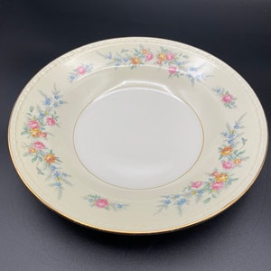 1950 Homer Laughlin Eggshell Nautilus Soup Bowl - Homer Laughlin Eggshell Pasta Bowl, Ferndale Pattern - set of 2