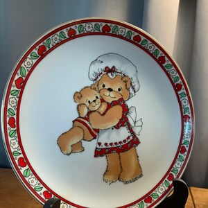 Vintage Lucy and Me Teddy Bear Plate - Lucy Rigg 1980 limited edition plate - Collectable Bear Plate