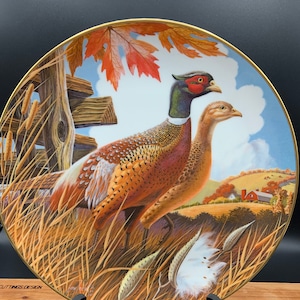 Vintage Larry Toschik Collector Plate - limited Edition 1979 - American Autumn