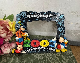 Vintage Walt Disney World Picture frame year 2003- The magical place to be 3D picture frame 2003 -