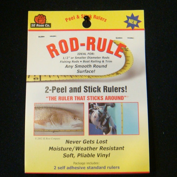 Rod-rule™ Adhesive Ruler for Fishing, Wading, Boating, and Snorkeling Bonus  Pack Sale Price 6 Rulers Total -  Canada