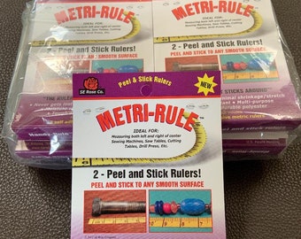 Metri-Rule™ adhesive Ruler by the Dozen - for crafts, sewing, quilting, card making.