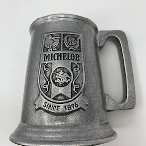 Vintage Wilton Armetal Pewter Mug - Pewter Michelob Stein- Pewter Beer Mug