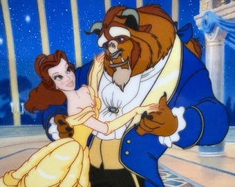 Love's First Dance Plate #417E - Beauty & the Beast Plate - Edwin
