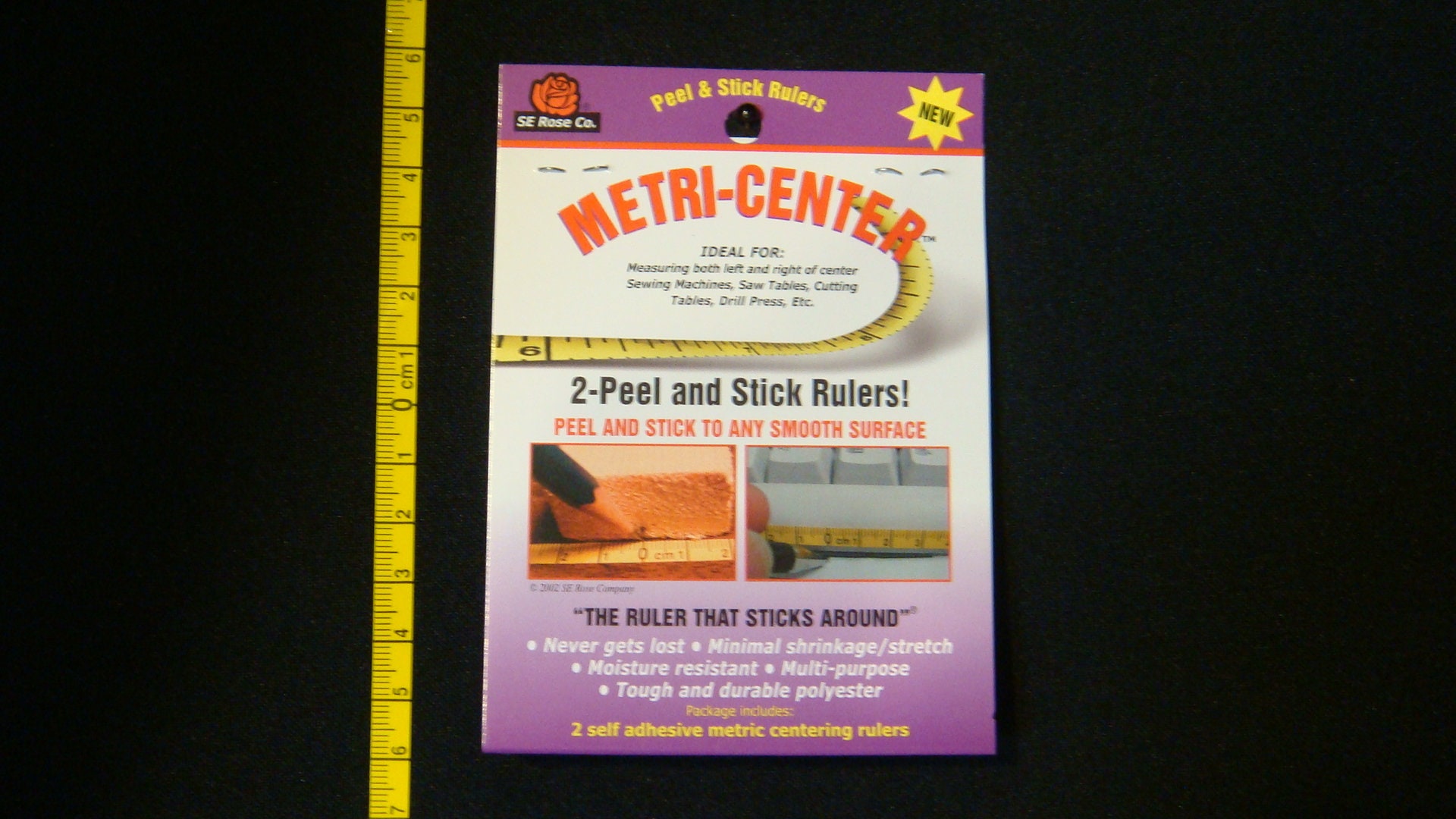 Metri-center™ Adhesive Ruler for Crafts, Sewing, Quilting, Card Making ...