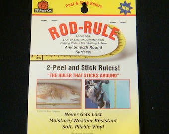 Rod-Rule™ adhesive Ruler for fishing, wading, boating, and snorkeling - 2 per package - Fishing gifts
