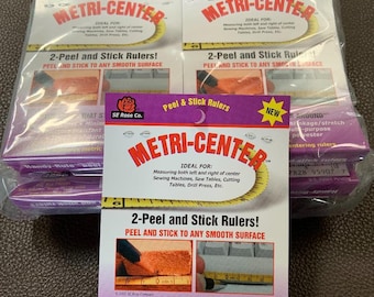 Metri-Center™ adhesive Ruler by the Dozen - for crafts, sewing, quilting, card making.