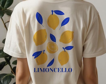 Limoncello Lemon T-Shirt Design: Bright Summer Citrus Clipart (Digital Download)
