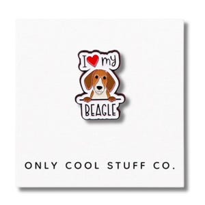 I Love My Beagle Enamel Pin, Gifts for Her, Gifts for Him, Pins, Pin Gifts, Dog Gifts, Pin Badge, Pins Display, Dog Pin, Beagle Owner Gift