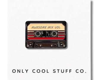 Spilla smaltata Mix Tape / Nostalgia musicale retrò anni '80-'90