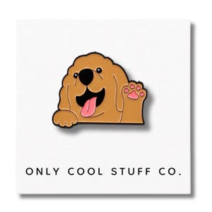 Golden Doodle Enamel Pin, Gifts for Her, Gifts for Him, Pins, Pin Gift, Pin Badge, Pins Display, Dog Mom Pin, Golden Doodle Dog Owner Gifts