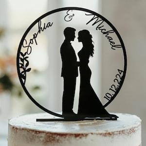 Topper per Torta Nuziale, Topper Personalizzato in Legno, Topper Rustico in Acrilico per Matrimonio, Topper Personalizzato Sposi