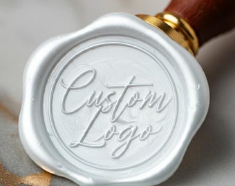 Custom wax Seal Stickers with Self Adhesive Monogram Initials Wax Seal Stamp Kit