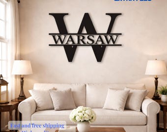 Custom Family Name Wooden Sign Personalized Last Name Wall Art