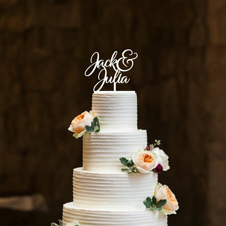 Rustic Cake Topper, Personalized Cake Wood Topper, Rustic Wedding Acrylic Cake Topper, Custom Mr Mrs Cake Topper, Anniversary Cake Toppers