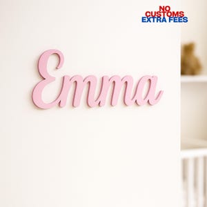 Custom Wood Name Sign: Laser Cut Nursery Decor