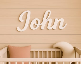 Custom Wood Name Sign - Nursery Wall Decor, Baby Gift