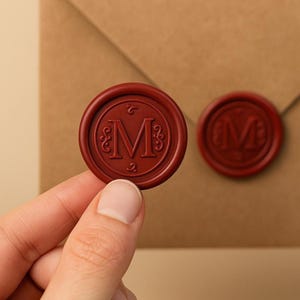 Personalisiertes Wachs-Siegel-Set mit selbstklebendem, selbstklebendem, personalisiertem Wachs-Siegel-Stempel