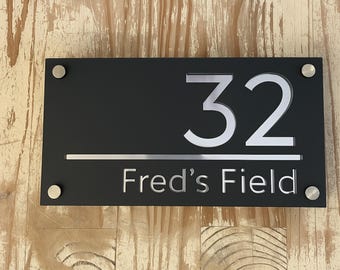 Custom Acrylic Address Plaque