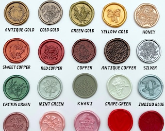 WeddingWax Seal Sticker, 36 Colors Wax Seals Self-Adhesive Backing, 60 Designs Personalized Wax Seal Stickers