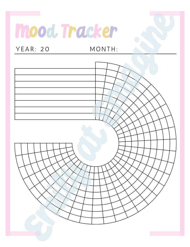 Mood Tracker Printable Mood Tracker - Il 794xN.6239866569 Lkzd 