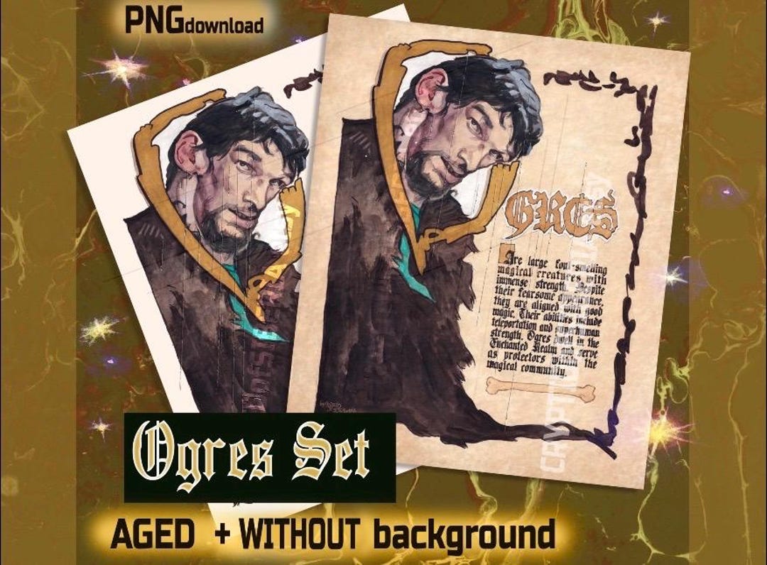 Ogres Page, Download Portrait Pages for Charmed Book of Shadows Replica ...