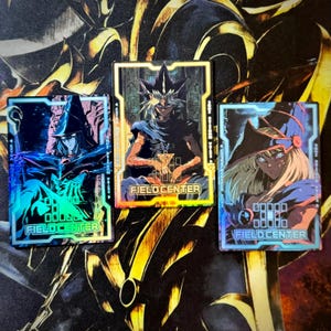 Mago Oscuro o Ragazza Maga Oscuro o Yami Yugi Pharaon - stile anime retrò - carta fieldcenter Yu-Gì-Oh! FOIL