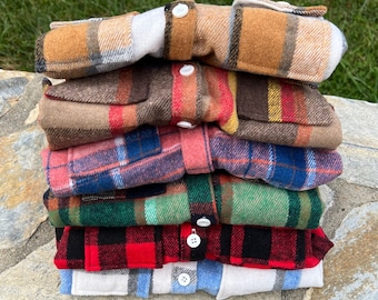 FLASH SALE- Normally 24.00 - Rocket Bug Cozy Soft Flannels - Thick, Warm, & Snuggly Jacket - Baby, Toddler, Kids, Boys, Girls, shacket