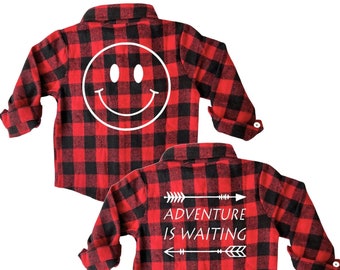 FLASH SALE- Normally 26.00 - Rocket Bug Graphic Cozy Soft Flannels - Thick, Warm, & Snuggly Jacket - Baby, Toddler, Kids, Boys, Girls