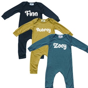 Cozy Day Personalized Silky Long Sleeve Baby Romper for Boys and Girls--Gender Neutral, Baby gift, newborn gift, custom baby gift