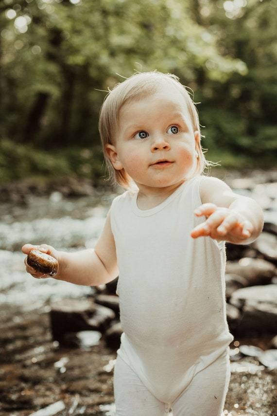 Silky Sleeveless Baby Romper for Boys and Girlsnewborn Gift for